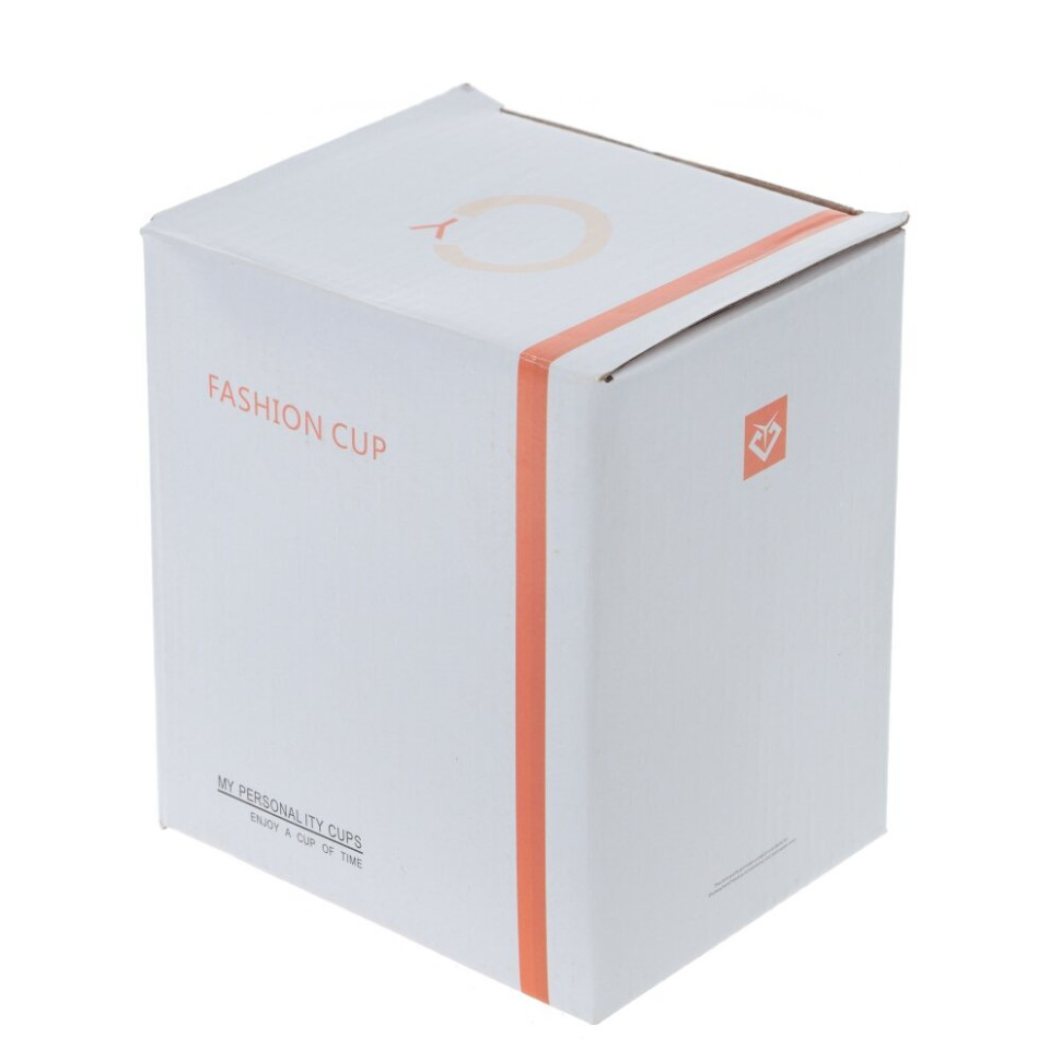 Кружка с крышкой и ложкой, 500 мл, L13 W9 H15,5 см