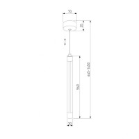 Подвесной светодиодный светильник Eurosvet Strong 50189/1 LED серебро