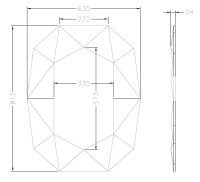 Зеркало в золотой зеркальной раме