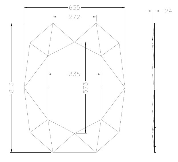 Зеркало в золотой зеркальной раме