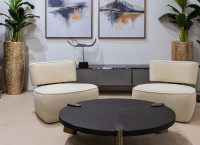 Кресло без подлокотников букле бежевое Кресло без подлокотников букле бежевое