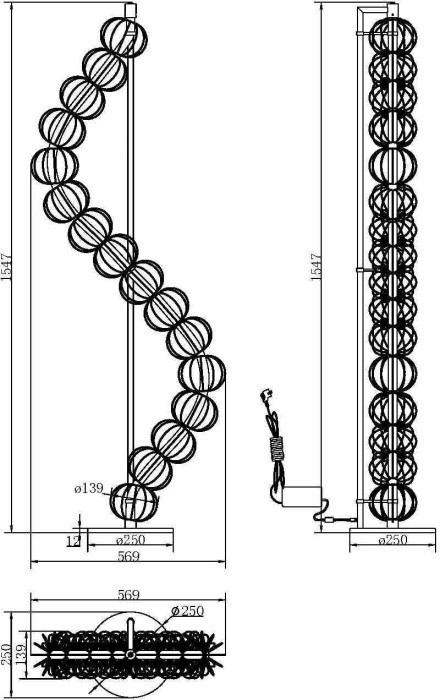 Торшер Golden Cage MOD216FL-L38G3K Maytoni
