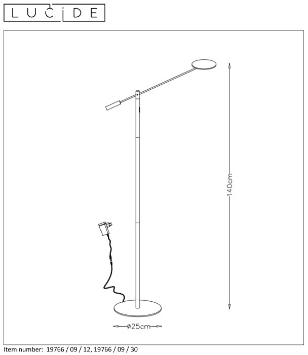 Торшер Anselmo 19766/09/30 Lucide