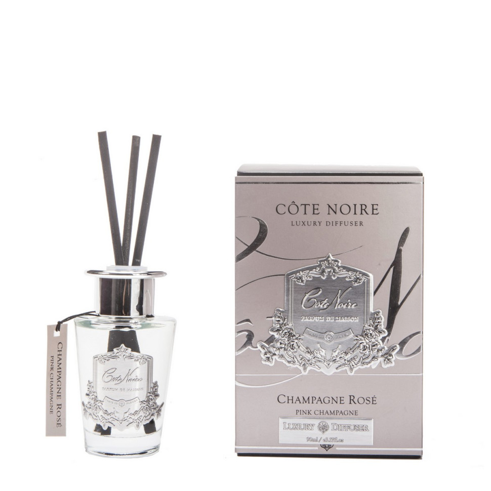 Диффузор 90мл."Champagne Rose" серебряный