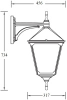 Настенный фонарь уличный QUADRO XL 79902XL Bl Oasis Light