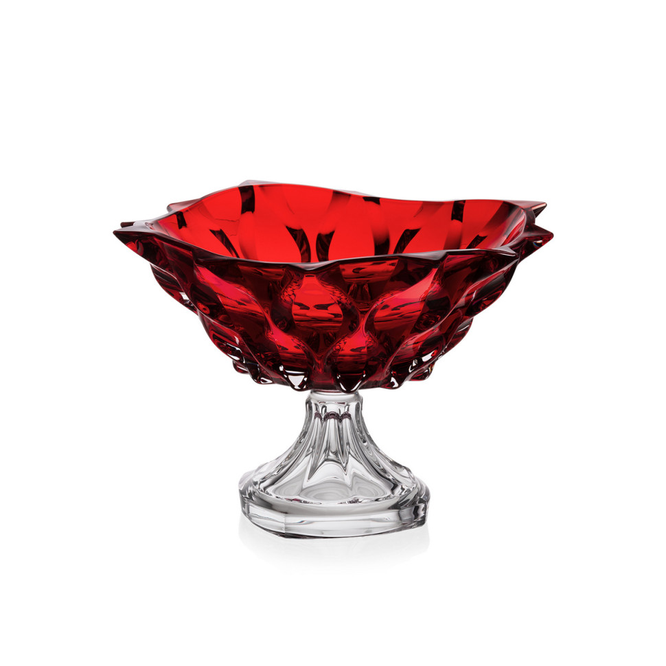 Ваза для фруктов н/н 30,5см."Samba" красная