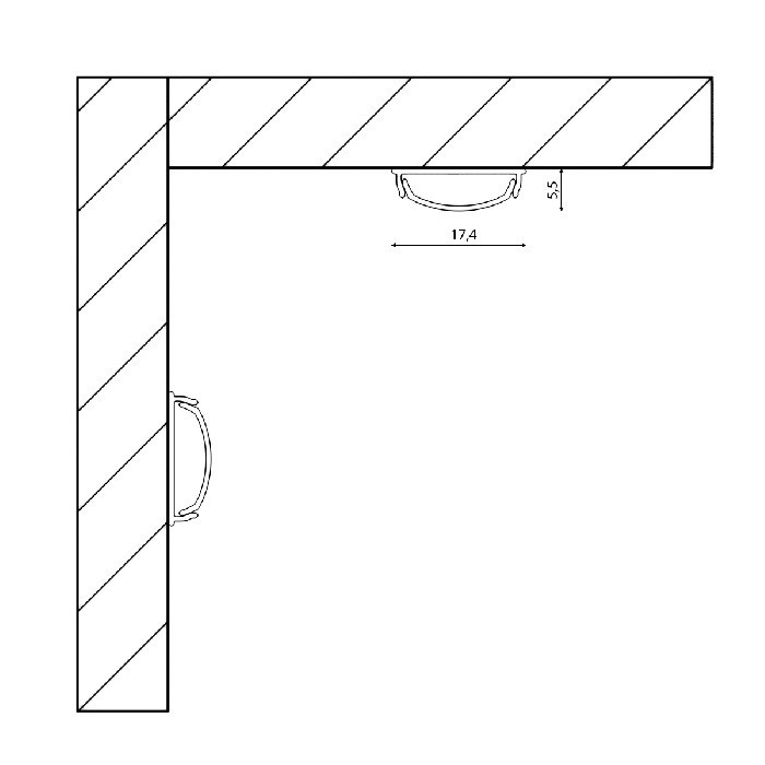 Профиль для светодиодной ленты ARC-1806FLEX SWG