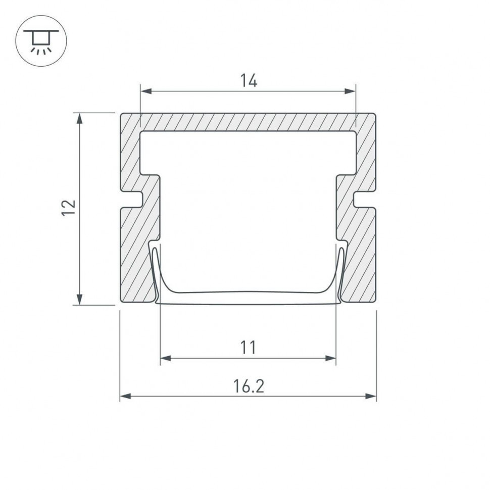 Профиль Arlight PDS-SM-3000 ANOD BLACK 037947