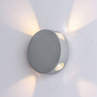 Настенный светодиодный светильник Arte Lamp Tamburello A1525AP-1GY Настенный светодиодный светильник Arte Lamp Tamburello A1525AP-1GY