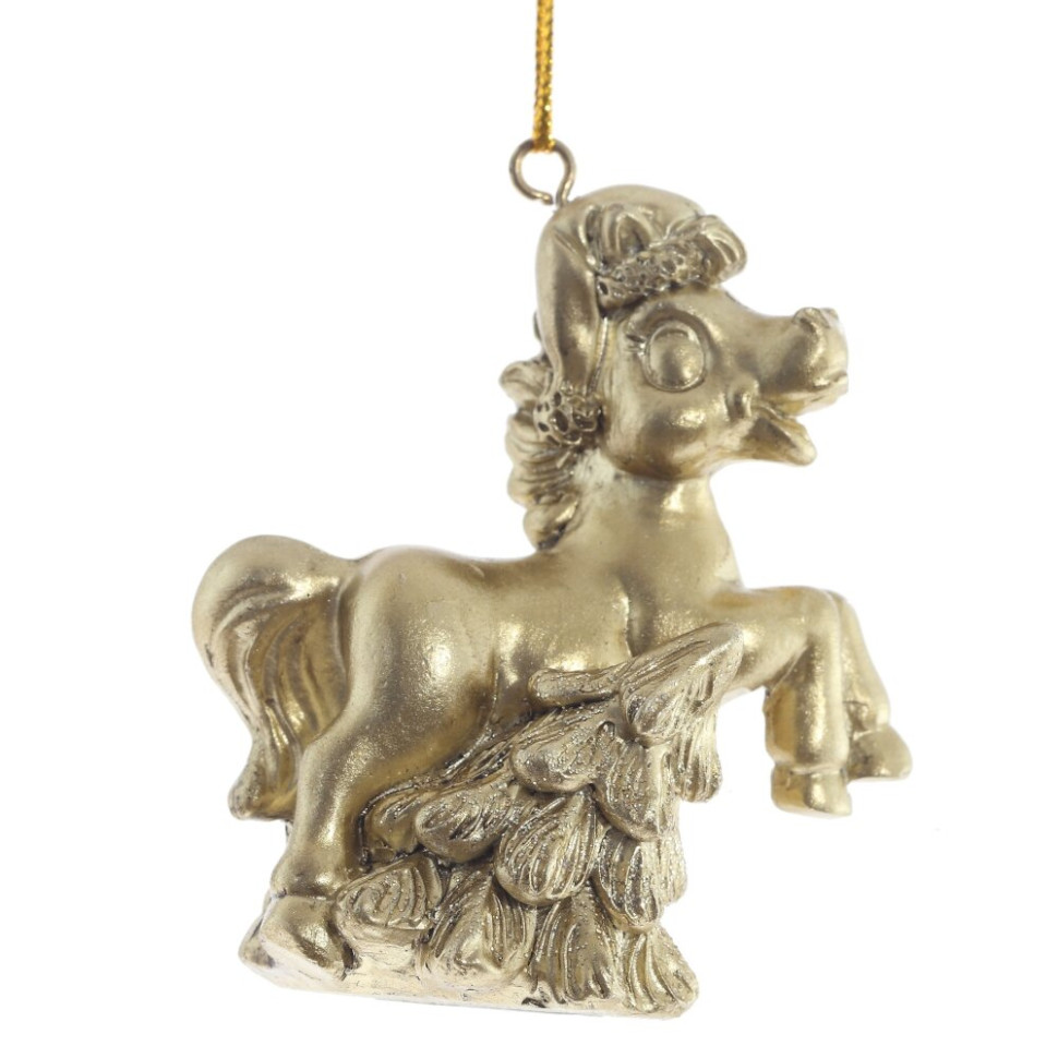 Фигурка декоративная подвесная "Лошадка", L6 W3 H6,5 см, 3в.