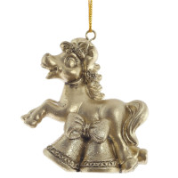 Фигурка декоративная подвесная "Лошадка", L6 W3 H6,5 см, 3в.