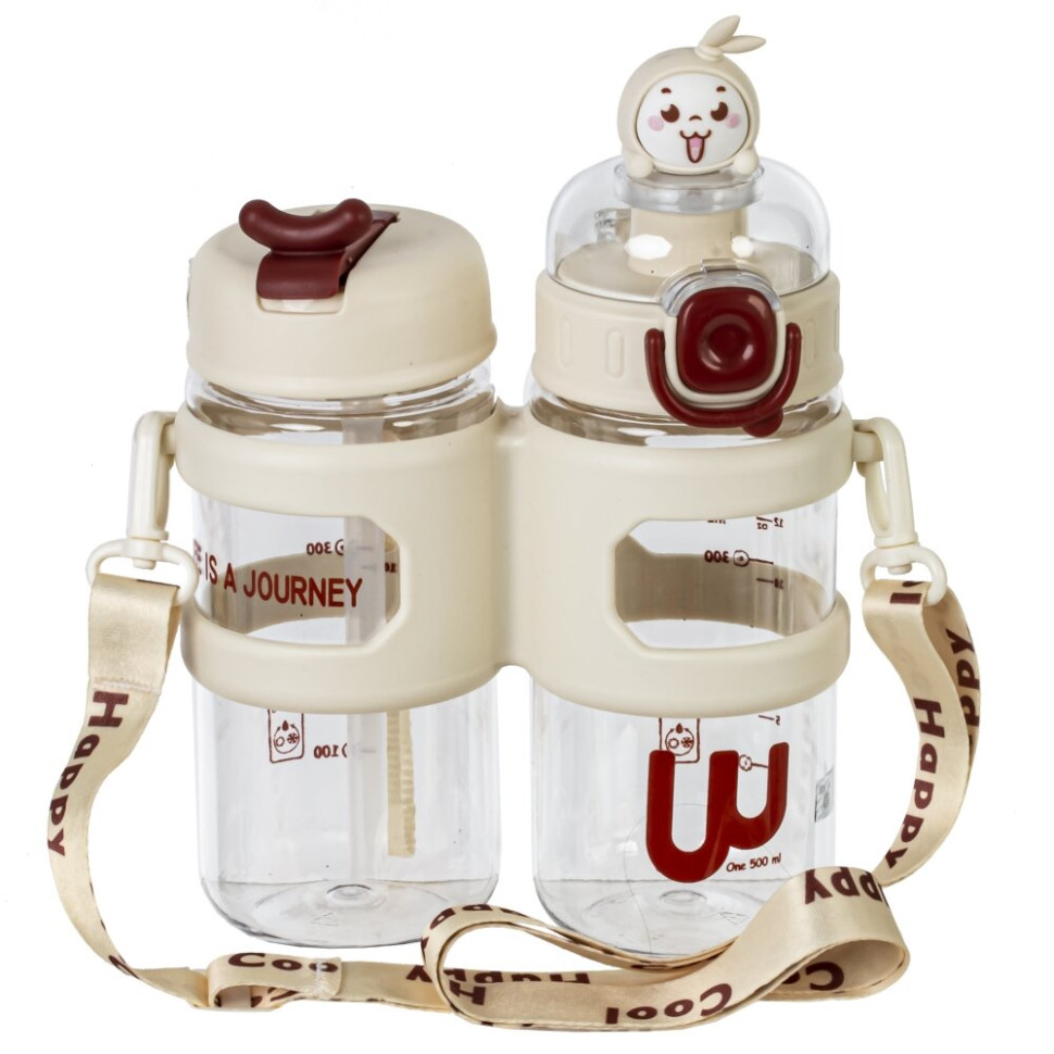 Набор из 2-х бутылок, 500 мл, L14,5 W6,5 H22 см