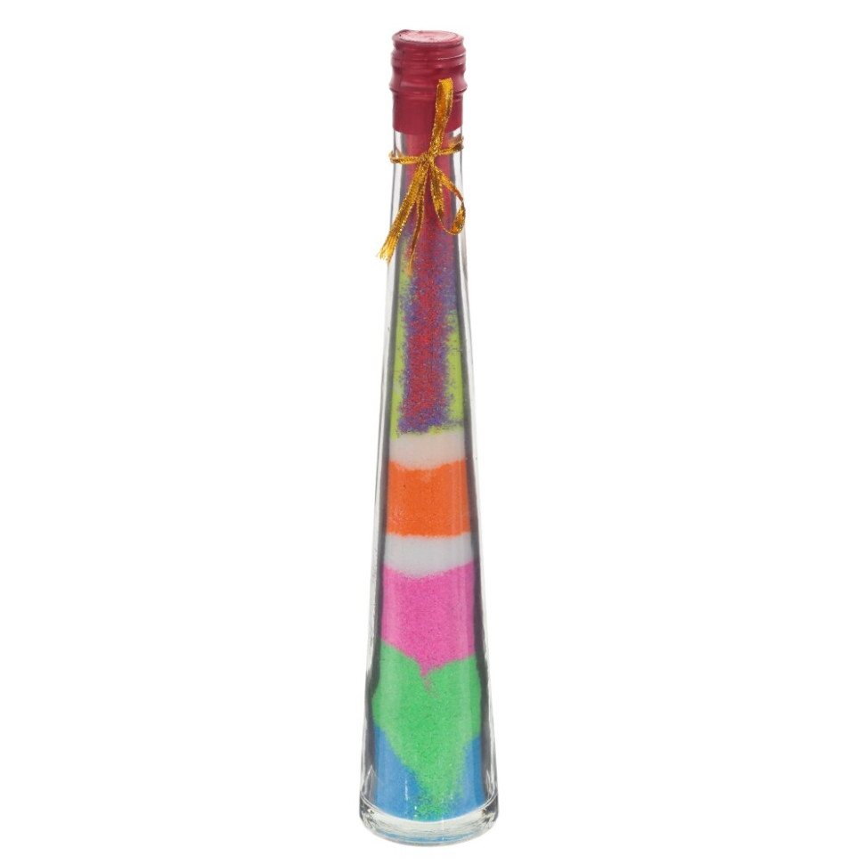 Бутылка декоративная, L5 W5 H32 см, 4в.