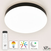 Настенно-потолочный светильник Toscana 3315.XM-60W Black APL LED