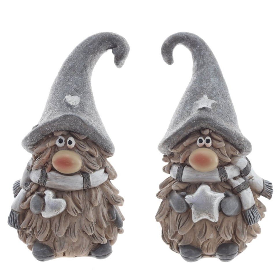 Фигурка декоративная "Гном",  L5,5 W6 H10 см, 2в.