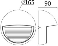 Архитектурная подсветка SIDNEY LED W1865 Gr Oasis Light