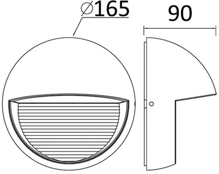 Архитектурная подсветка SIDNEY LED W1865 Gr Oasis Light