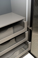 Шкаф Alto двухдверный с выдвижными ящиками цвет серый кобальт Шкаф Alto двухдверный с выдвижными ящиками цвет серый кобальт