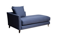 Диван-кушетка Sorrento правый велюровый темно-синий Диван-кушетка Sorrento правый велюровый темно-синий