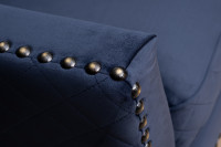 Диван-кушетка Sorrento правый велюровый темно-синий Диван-кушетка Sorrento правый велюровый темно-синий