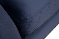 Диван-кушетка Sorrento правый велюровый темно-синий Диван-кушетка Sorrento правый велюровый темно-синий