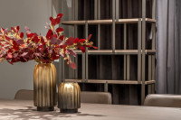 Ваза декоративная стеклянная золотая