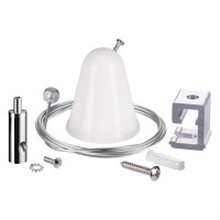 Подвесной комплект с тросом 1.5м для однофазного шинопровода Novotech Port 135022 Подвесной комплект с тросом 1.5м для однофазного шинопровода Novotech Port 135022