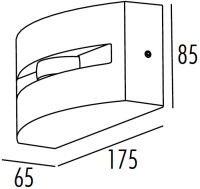 Настенный светильник уличный TUBE LED W2190 Bl Oasis Light Настенный светильник уличный TUBE LED W2190 Bl Oasis Light