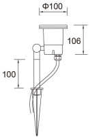 Грунтовый светильник HAMBURG 8042 Gr Oasis Light Грунтовый светильник HAMBURG 8042 Gr Oasis Light
