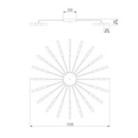 Потолочная люстра Bogates Bastone 349 Smart