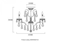 Потолочная люстра Crystal Lux Montana PL9