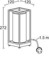 Уличная настольная лампа UNITE 5888 Bl Oasis Light Уличная настольная лампа UNITE 5888 Bl Oasis Light