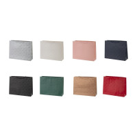 Пакет подарочный L (бумага 210г/м2, блок 12шт), L41 W12 H32 см, 7в.