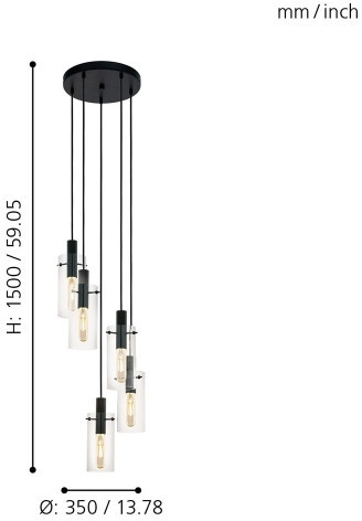 Подвесной светильник Montefino 97368 Eglo