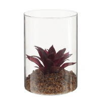 Цветочная композиция "Суккулент", L13 W13 H33 см