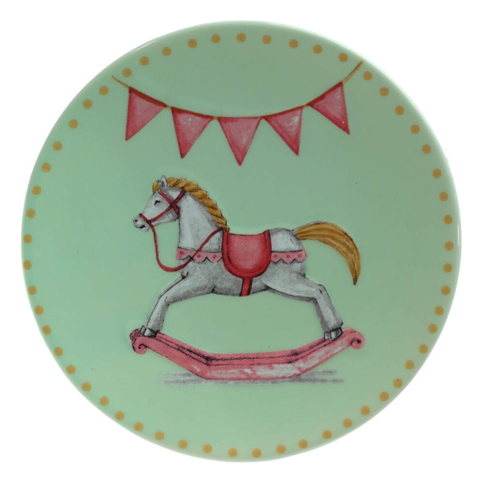 Тарелка "Лошадка", L20 W19,5 H1,5 см