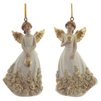 Фигурка декоративная подвесная "Ангел",   L5 W3,5 H9,5 см, 2в.