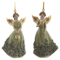 Фигурка декоративная подвесная "Ангел",   L5 W3,5 H9,5 см, 2в.