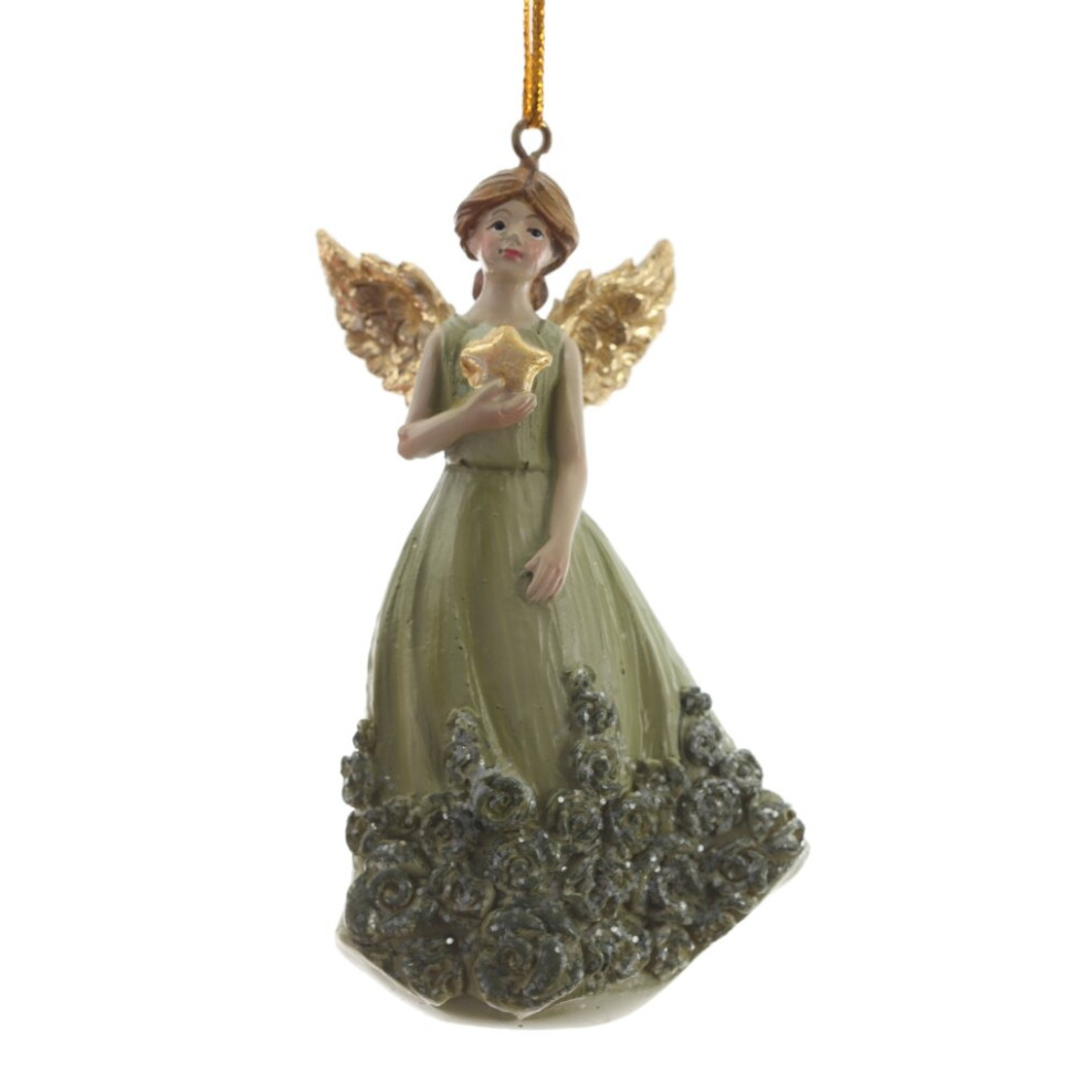 Фигурка декоративная подвесная "Ангел",   L5 W3,5 H9,5 см, 2в.