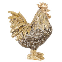 Фигурка декоративная "Петух/Курица", L7 W13 H16 см, 2в.