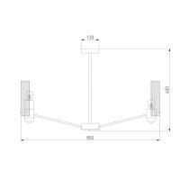 Потолочная люстра Eurosvet Grino 70139/8 никель