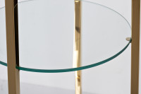 Стеллаж прозрачное стекло/золото Стеллаж прозрачное стекло/золото