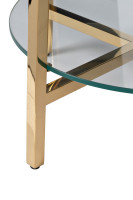 Стеллаж прозрачное стекло/золото Стеллаж прозрачное стекло/золото