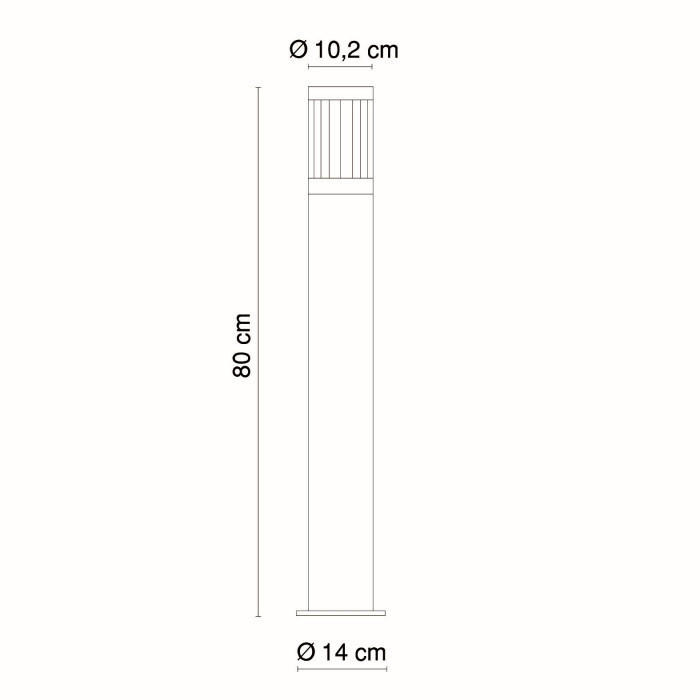 Наземный фонарь Xeloo 32016 Globo