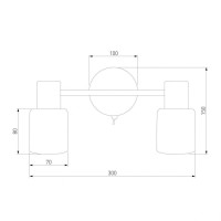 Спот Eurosvet Corso 20089/2 хром
