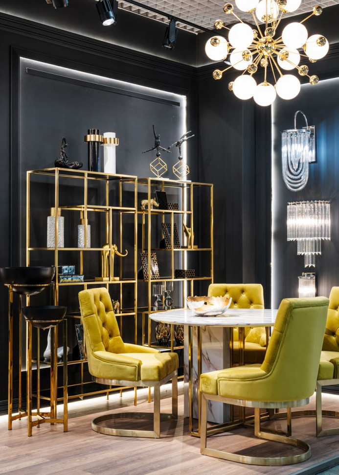 Стул на металлическом каркасе оливковый