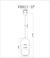 Подвесной светильник Klaster V6011-1P Moderli