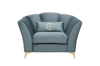 Кресло Annette велюровое бирюзовое Кресло Annette велюровое бирюзовое