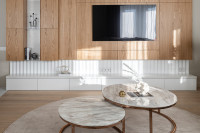 Набор из 2х журнальных столов (искусственный мрамор)