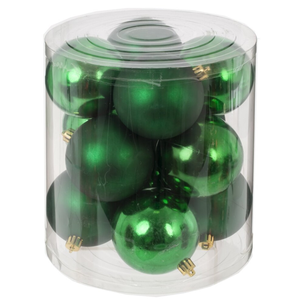 Набор из 12шт Украшение новогоднее "Шар", D 8 см, L19 W19 H21,5 см